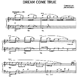 DREAM COME TRUE 钢琴谱 Jim Brickman 金布来克曼