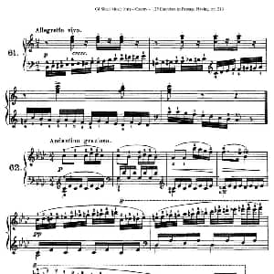 125 Exercises in Passage Playing Op.261 钢琴谱 车尔尼