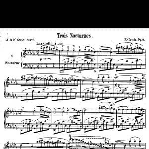 夜曲 钢琴谱 无 肖邦