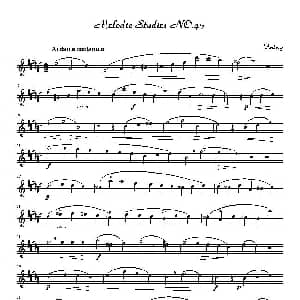 萨克斯谱 | 四十八首旋律练习曲之四十五