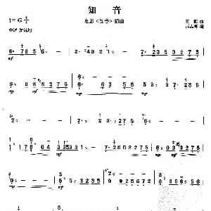 扬琴谱 | 知音 王酩