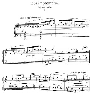 Impromptu in a Minor 钢琴谱 恩里克 格拉那多斯 Enrique Granados