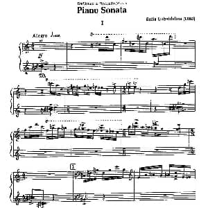 Piano Sonata 钢琴谱 索非亚 阿斯戈托芙娜 古拜杜丽娜 Sofia Asgatovna Gubaidulina