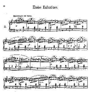 Etudes Enfantines Op.37 钢琴谱 亨利 莱蒙 Henry Lemoine