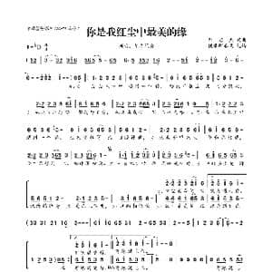 你是我红尘中最美的缘_歌曲简谱_词曲:刘宏杰 刘宏杰