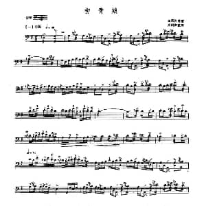 柳青娘 三弦 白凤岩传谱 肖剑声整理