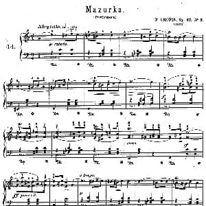 小提琴谱 | Quatre Mazurkas Op.67 Op.3 4首玛祖卡舞曲 3 弗雷德里克 弗朗索瓦 肖邦