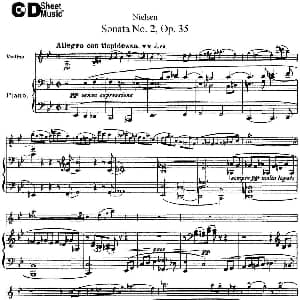 小提琴谱 | Violin Sonata No.2 Op.35 小提琴 钢琴伴奏