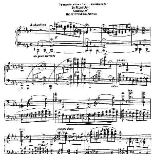 12 Etudes d'execution Transcendante S.139 钢琴谱 弗兰茨 李斯特
