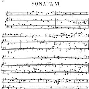 小提琴谱 | Biber Violin Sonata VI 小提琴 钢琴伴奏