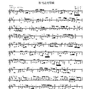 打马走过草原_歌曲简谱_词曲:四朵 刘敖宁