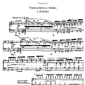 12首超级技巧练习曲 Prelude 钢琴谱 李斯特