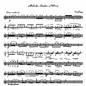 萨克斯谱 | 四十八首旋律练习曲之四