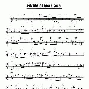 萨克斯谱 | Rhythm Changes Solo