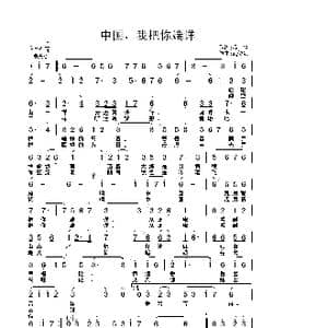 中国,我把你端详_歌曲简谱_词曲:黎　强 武俊毅
