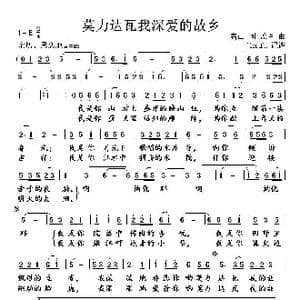 莫力达瓦我深爱的故乡_歌谱投稿_词曲:高山 孟军