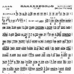 太真外传 杨玉环生至在那华阴小郡_歌曲简谱_词曲:暂无 恒流星制谱