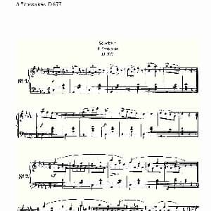 8 Ecossaises D.977 钢琴谱