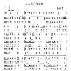 石头上的苗家寨_民歌简谱_词曲:雷金息 张瑞孔