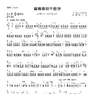 喜看麦田千层浪_歌曲简谱_词曲: 王国潼 李秀琪