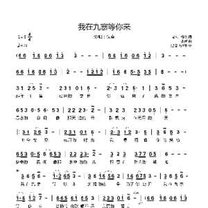 我在九寨等你来_歌曲简谱_词曲:老k 杨俊 小呆