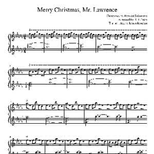 Merry Christmas Mr. Lawrence_歌谱投稿_词曲:Ryuichi Sakamoto Ryuichi Sakamoto