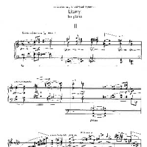 Litany 钢琴谱 武满彻 Toru Takemitsu