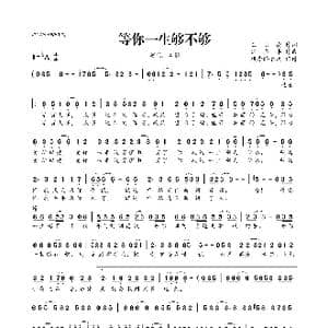 等你一生够不够_歌曲简谱_词曲:王明亮 江志丰