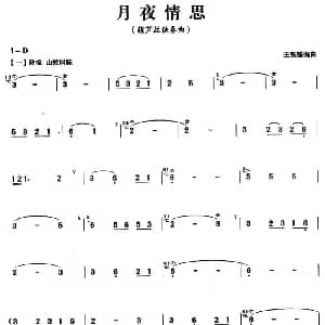 葫芦丝谱 | 月夜情思