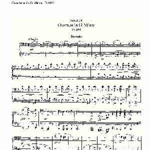 Overture in G Minor D.668 钢琴谱