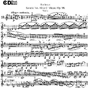 小提琴谱 | Violin Sonata No.10 in G Major Op.96