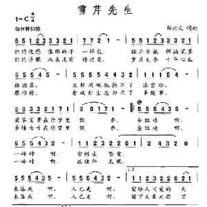 雪芹先生_民歌简谱_词曲:郑兴文 郑兴文
