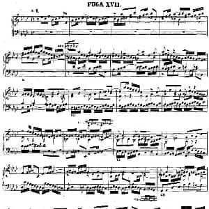 巴赫 平均律钢琴曲集 第二卷 之赋格曲 钢琴谱 巴赫