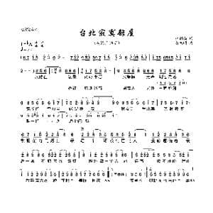 台北寂寞部屋_歌曲简谱_词曲:林利南 游鸿明