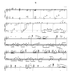 家 钢琴谱 vigigi