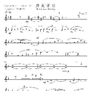 萨克斯谱 | 康定情歌 第一 二次中音萨克斯分谱 陈丹 编曲