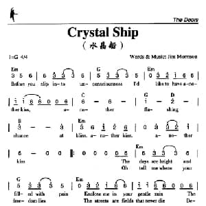 Crystal Ship_外国歌谱