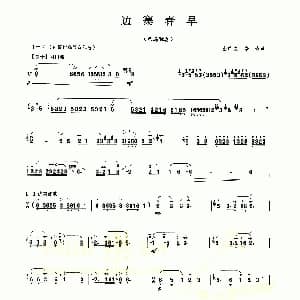 边寨春早 巴乌乐谱