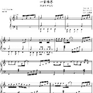 一言难尽 钢琴谱 张宇作曲 林文信编曲 zxbhrb改编