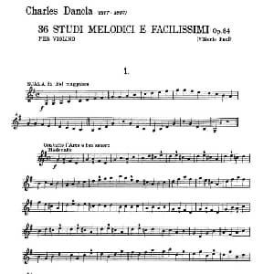 小提琴谱 | 36 Studi Melodici E Facilissimi Op.48之1—10 36首容易旋律 作品.48 Charles Dancla 丹克拉