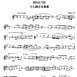 趣味练习曲 G大调小步舞曲 贝多芬