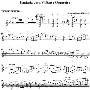 小提琴谱 | Fantasia para Violino e Orquestra 高斯