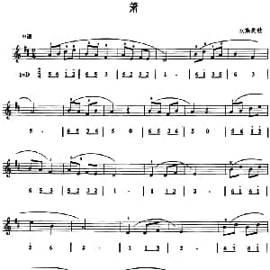 萧 口风琴 线简谱混排版