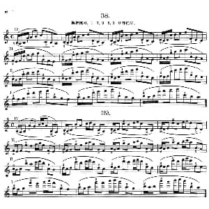 小提琴谱 | 小提琴换把练习 作品第八号 第六节 捷 舍夫契克