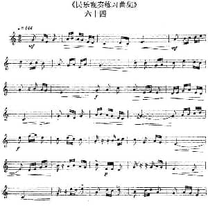 民乐视奏练习曲集 64—65