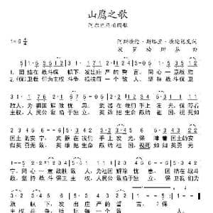 阿尔巴尼亚 山鹰之歌_歌谱投稿