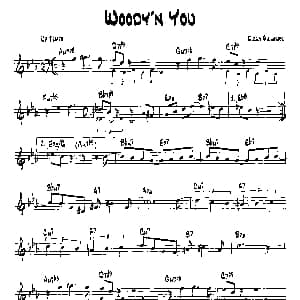 WOODY'N YOU 降B爵士乐谱