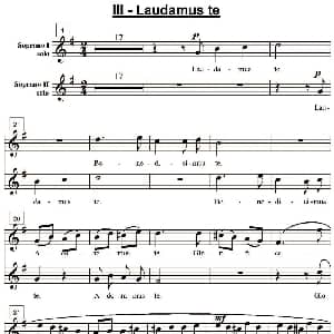 Laudamus te 钢琴谱