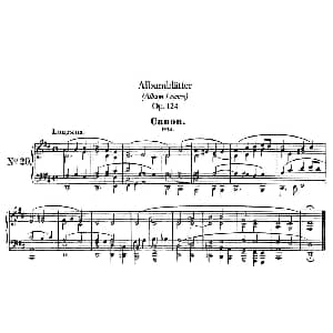 Albumblätter Op.124 钢琴谱 罗伯特 舒曼