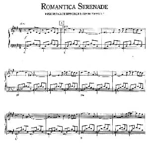 Romantica Serenade 钢琴谱